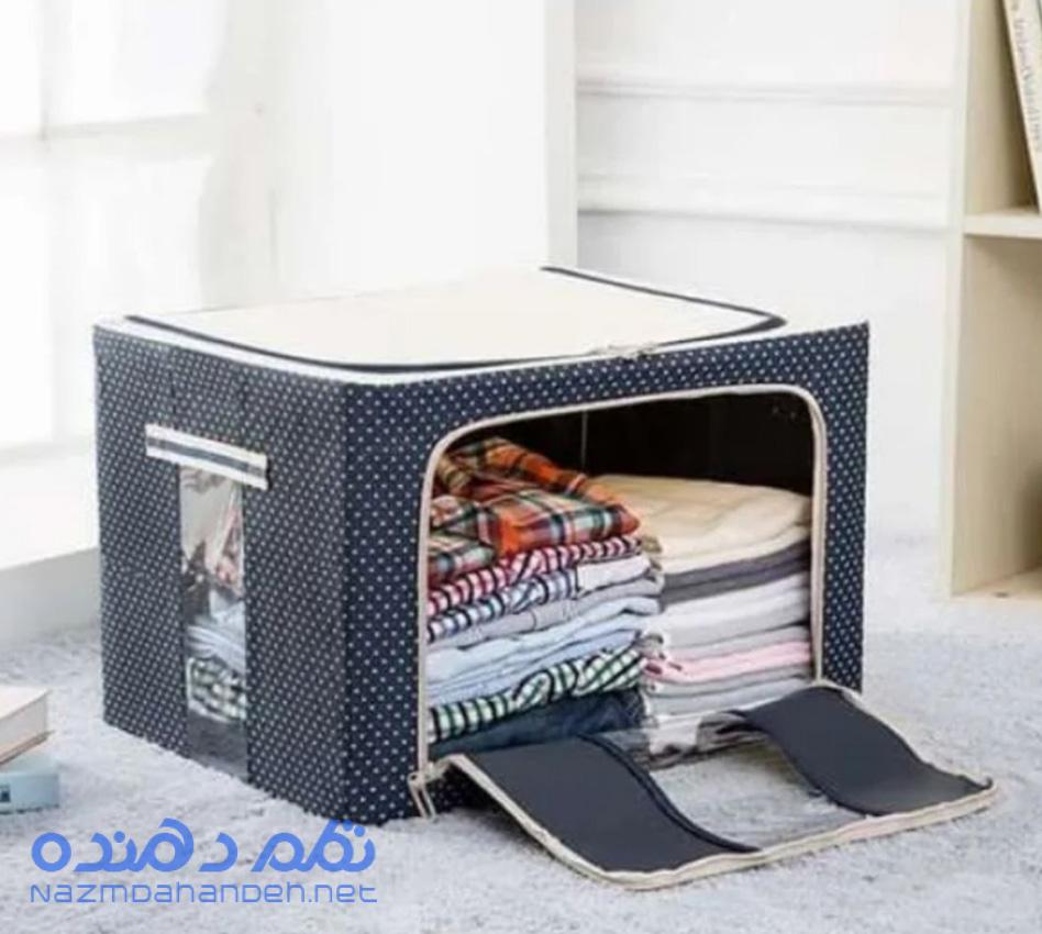 باکس لباس برزنتی اسکلت دار طرح خالدار